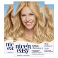 Clairol Nice 'N Easy Hair Color, 9.5 98 Natural Extra Light Neutral Blonde 1 Kit(Pack of 3)