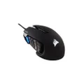 Corsair Scimitar ELITE RGB Optical MOBA/MMO Gaming Mouse (18000 DPI Optical Sensor, 17 Programmable Buttons, 4-Zone RGB Multi-Colour Backlighting, Contoured Shape, On-Board Storage) - Black