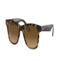 Ray-Ban RB4640 Square Sunglasses, Shiny Havana/Gradient Brown Polarized, 50 mm