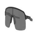 Oakley Men's Oo9463 Sutro Lite Rectangular Sunglasses, Matte Black/Prizm Black, 39 mm