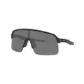 Oakley Men's Oo9463 Sutro Lite Rectangular Sunglasses, Matte Black/Prizm Black, 39 mm