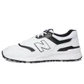 New Balance Men's 997 Sl Golf Shoe, White, 8.5 Wide