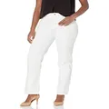 Gloria Vanderbilt Women's Size Amanda Classic High Rise Tapered Jean, Vintage White, 26 Plus Regular