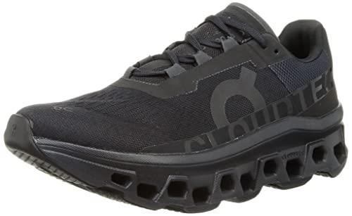 On Cloudmonster Men's Running Shoes, All Black, 10.5 US/X-Wide