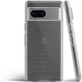 totallee Thin Pixel 7a Case, Thinnest Cover Ultra Slim Minimal - for Google Pixel 7a (2023) (Clear (Soft))