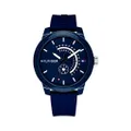 Tommy Hilfiger Men's Denim Quartz Watch with Silicone Strap, Blue, 18.6 (Model: 1791482