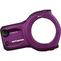 Spank Spoon 318 Stem Purple(43mm), Chamfered bar clamp, Ultra-short stack height, Bicycle Stem, Ideal for ASTM 5, All mountain, enduro, trail, free ride, DJ, E-Bike