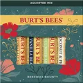 Burt's Bees Holiday Gift, 4 Lip Balm Stocking Stuffer Products, Beeswax Bounty Assorted Set - Original Beeswax, Vanilla Bean, Cucumber Mint & Coconut Pear (New Verison),Bounty Assorted Gift Set
