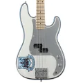 Fender Steve Harris Precision Bass, Maple Neck, Olympic White with Stripe