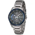 Casio Men's EQS-900DB-2AVCR Edifice Analog-Digital Display Quartz Silver Watch, Silver