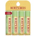 (Cucumber Mint) - Burt's Bees 100% Natural Moisturising Lip Balm, Cucumber Mint with Beeswax - 4 Tubes