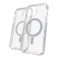 Gear4 ZAGG Crystal Palace Snap Case - Crystal Clear Impact Protection with MagSafe Compatibility for Apple iPhone 12, iPhone 12 Pro (Model: 702007475)
