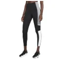 Nike Women's One Mid-Rise 7/8 Color-Block Leggings (Black/Grey/White 3X)