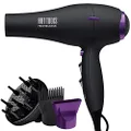 HOT TOOLS Professional 1875W Tourmaline + Ionic Lightweight and Quiet Turbo Hair Dryer
