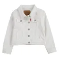 Levi's Girl's Denim Trucker Jacket, White, L