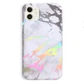 Velvet Caviar Compatible with iPhone 11 Case for Men, Women - Cool Protective Phone Cases (Holographic White Marble)