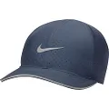 Nike Dri-FIT Aerobill Featherlight Perforated Running Cap (One Size-Unisex, Thunder Blue)