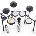 Alesis Electronic Drum Set, Silent Mesh Pad, Foldable, 10" Snare, Bluetooth, USB, MIDI 440+ Sound, Drumsticks, Practice, Drumeo Lessons, Kick Pedal, Alesis Nitro Max Kit
