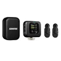 Shure MoveMic Two Kit - Pro Wireless Lavalier Microphones with Camera Receiver for DSLRs, iPhone, Android, Mac & PC, 2 Bluetooth Mini Mics, 24 Hours Charge, IPX4, Portable Clip Lavs (MV-Two-KIT-Z7)