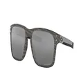 Oakley Men's Oo9384 Holbrook Mix Rectangular Sunglasses, Woodgrain/Prizm Black, 57 mm