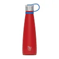 S'well S'ip Stainless Steel Water Bottle - 15 Oz - Red River - Double-Walled Vacuum-Insulated Keeps Drinks Cold for 24 Hours and Hot for 10 - with No Condensation - BPA-Free