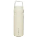 STANLEY IceFlow Cap & Carry Water Bottle 24oz Cream Glimmer