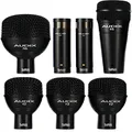Audix FP7 Fusion Series 7-piece Drum Mic Kit for Kick, Snare, Toms, and Overheads with Travel Case - Black