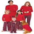 Pajamagram Family Christmas Pajamas Set, Red, 2T