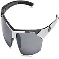 Tifosi Jet Sport Sunglasses - Ideal For Cycling, Hiking and Running, White & Gunmetal, 65 mm