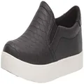 Dr. Scholl's Shoes Women's Madison Sneaker, Black Python, 8
