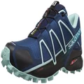 Salomon Women's Speedcross 4 Trail Running Shoe, Poseidon/Eggshell Blue/Black, 5.5