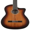 Cordoba C4-CE Edge Burst Cutaway Classical Acoustic-Electric Nylon String Guitar, Iberia Series