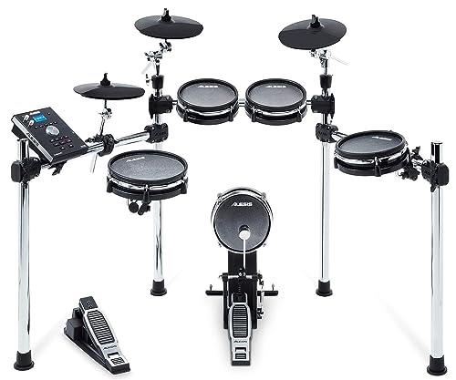 Alesis Drums Command Mesh Kit - Electric Drum Set with USB MIDI Connectivity, 600+ Electronic & Acoustic Drum Kit Sounds and Dual Zone Mesh Pads