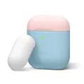 elago AirPods Duo Case [Body-Pastel Blue/Top-Pink, White]