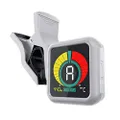 KLIQ Music Gear UberTuner - Professional Clip-On Tuner for All Instruments (multi-key modes) - with Guitar, Ukulele, Violin, Bass & Chromatic Tuning Modes, White (Special Edition)