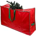 Christmas Tree Storage Bag - Stores Up To 9 Foot Disassembled Artificial Xmas Tree, Durable Waterproof Material Zippered Storage Container with Carry Handles