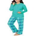 Pajamagram Hooded Pajamas For Women - Pajama Set For Women, Wintergreen, L
