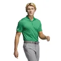 adidas Golf Men's Performance Primegreen Polo Shirt, Green, Medium