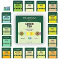 VAHDAM, Green Tea Bag Sampler, 15 TEAS | Tea Variety Pack | Assorted Green Tea Gift | Assortment of 15 Green Tea Flavors | Tea Gift Set Tea Lovers