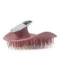 Manta Mirror Hairbrush - Fully Flexible Hair Brush - Gentle Brush That Helps Prevent Hair Breakage - Scalp Care Massager and Detangler- For Men and Women (Cassis)