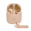 JBL TUNE 225TWS True Wireless Earbuds Headphone with Pure Bass Sounds and Microphone, 12mm Driver, Gold