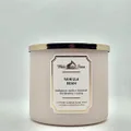 Bath & Body Works, White Barn 3-Wick Candle w/Essential Oils - 14.5 oz - New Core Scents! (Vanilla Bean)