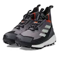 adidas Terrex Free Hiker 2 Gore-TEX Hiking Shoe Women's, Trace Grey/Grey Impact Orange, 9 US