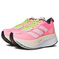 adidas Women's Adizero Boston 11 Sneaker, Beam Pink/White/Beam Green, 10 US