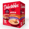 Delectables Bisque Non-Seafood Lickable Wet Cat Treats, Variety Pack, 12 Count (Pack of 1)