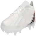 adidas Unisex-Adult X Speedportal.2 Firm Ground Soccer Shoe, White/White/Black, 8.5 Women/7.5 Men