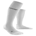 CEP Women's Running Compression Ultralight Socks For Performance, Carbon White, 2