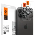 Spigen EZ Fit Optik Pro Tempered Glass Camera Lens Protector for iPhone 15 Pro Max / 15 Pro / 14 Pro Max / 14 Pro (Zero One Edition 2 Pack)