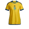 adidas Sweden 22 Home Jersey Women's, Yellow, Size L