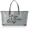 Anya Hindmarch 5050925149877 I Am A Plastic Bag Small Motif Tote Women's CHARCOAL, charcoal, One Size